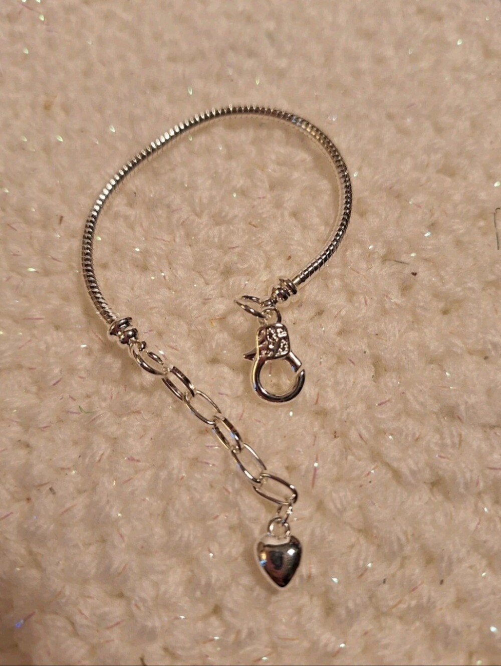 European Charm bracelets Blank Removable End To Add Charms Or Beads new